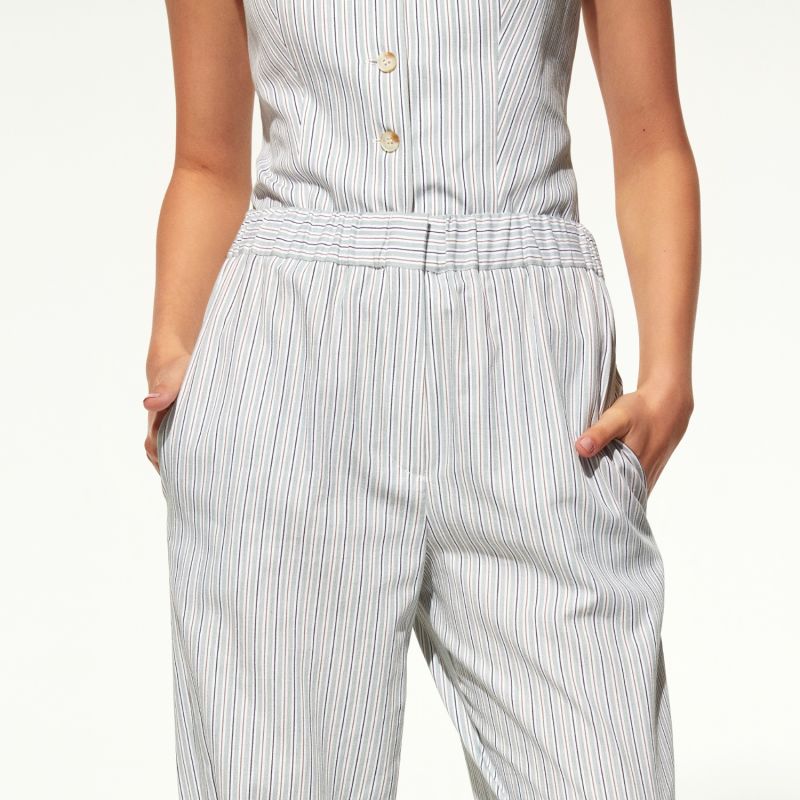 Maith Buttoned Cuffs Cotton Trousers image