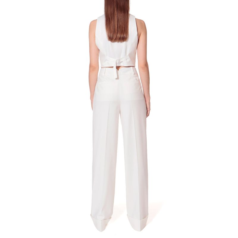 Frankie Aesthetic White Trousers - Long image