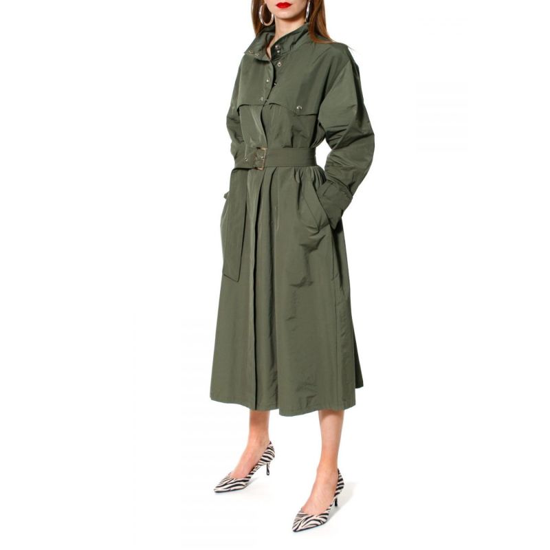 Vanda Khaki Trench-Coat | Aggi | Wolf & Badger