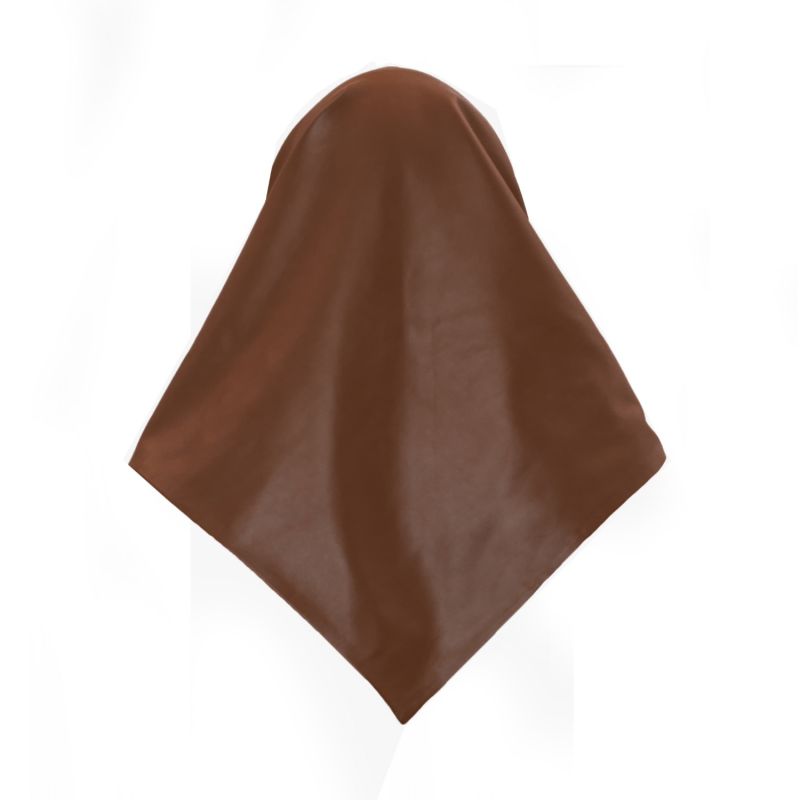 Brown Faux Leather Shawl Scarf image