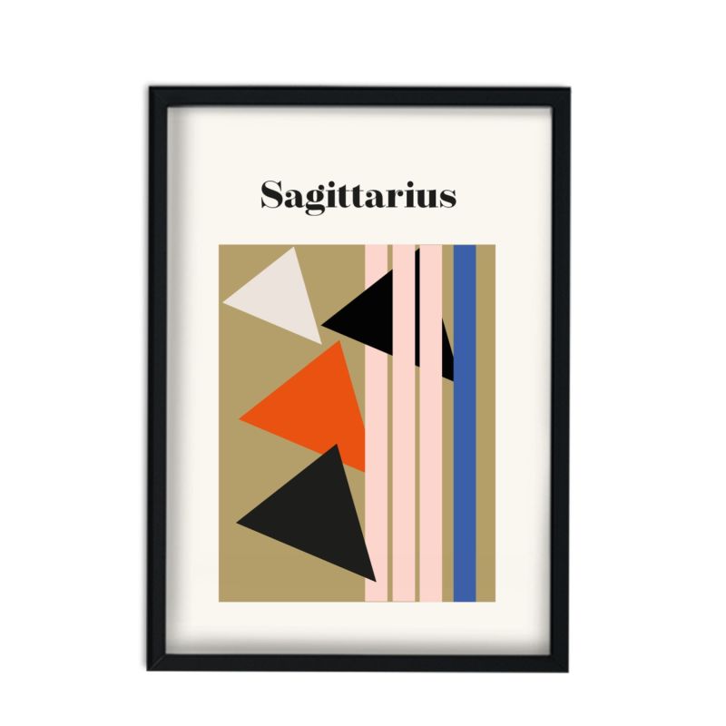 Sagittarius Zodiac Star Sign A3 Art Print image