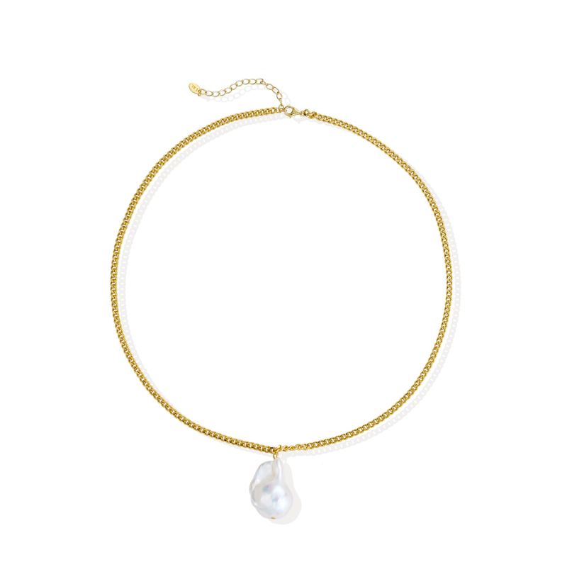 Sicil Pearl Necklace - 18K Gold Vermeil image