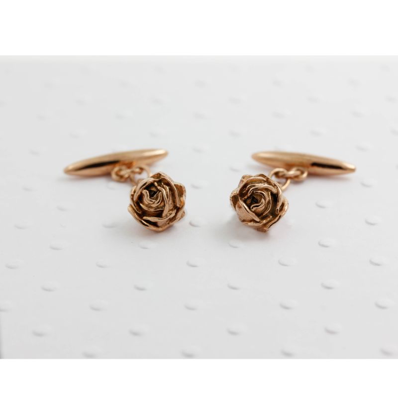 Rose Cufflinks - Rose Gold image