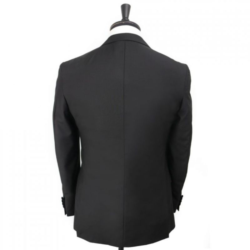 Dress Double Breasted Satin Peak Lapel Tuxedo Set – Black | DAVID WEJ ...