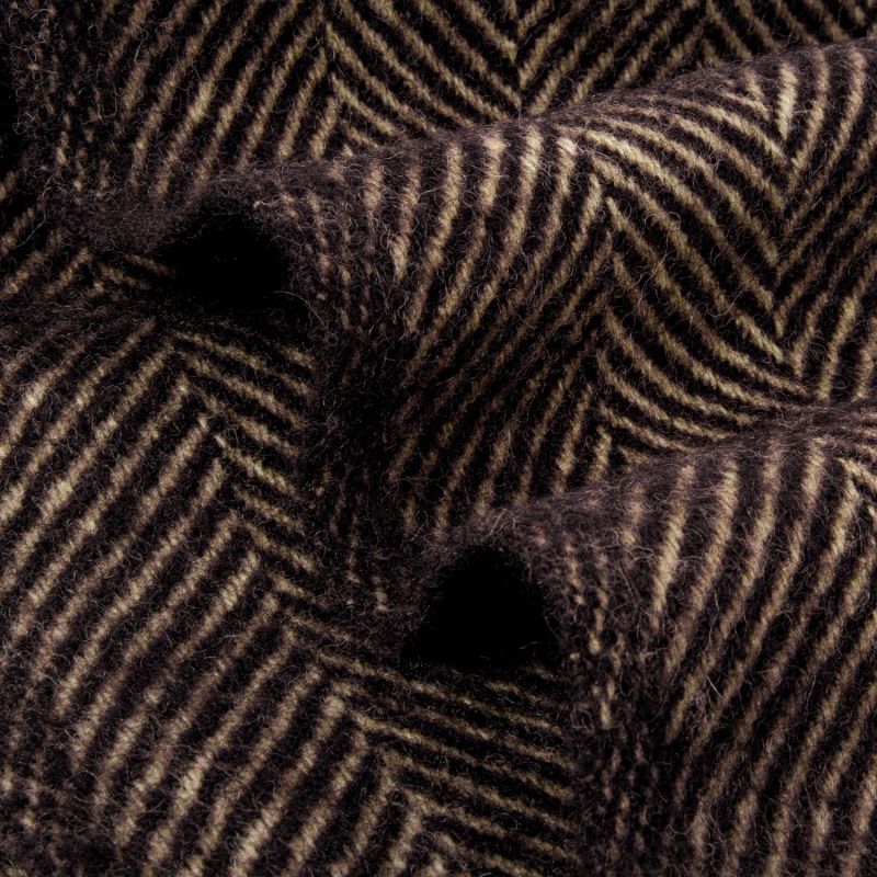 Evening Tales Pure New Wool Blanket - Brown image