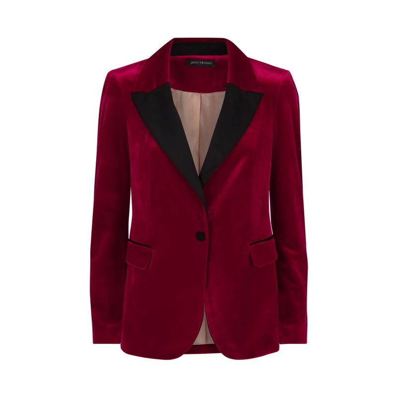 Tailored Velvet Tuxedo Jacket James Lakeland Wolf & Badger