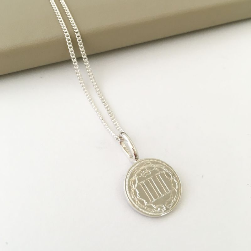 American Coin & Chain In Sterling Silver image