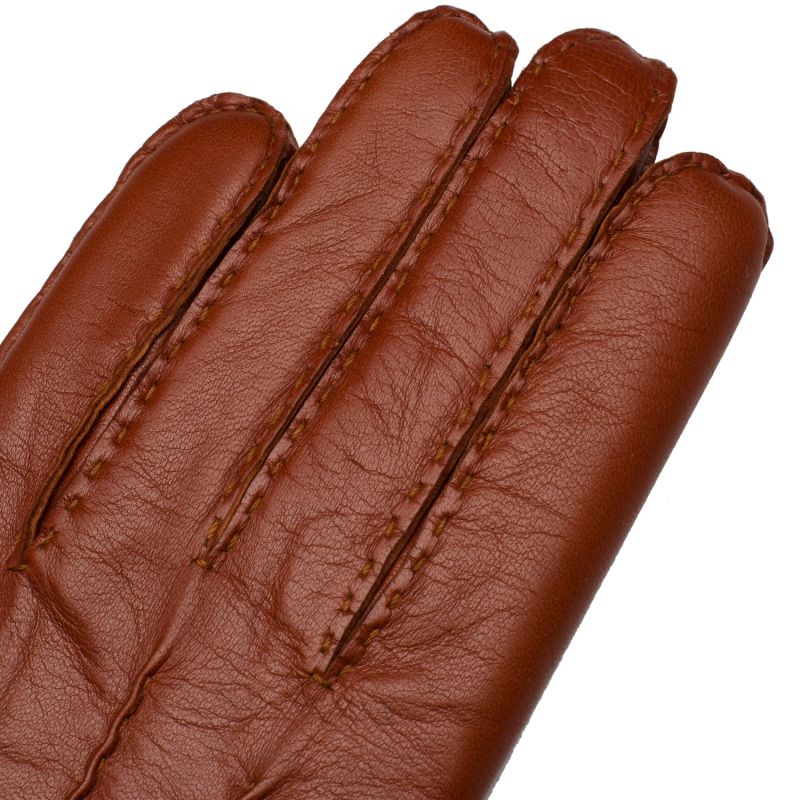 Treviso Hand Sewn Men'S Gloves In Tobacco image