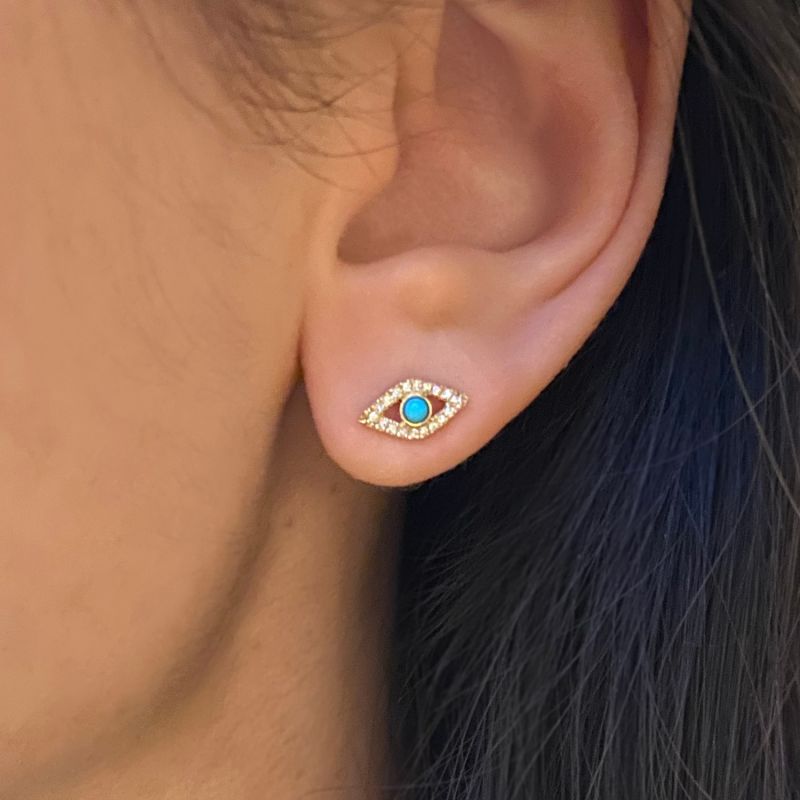 Turquoise Evil Eye Studs image