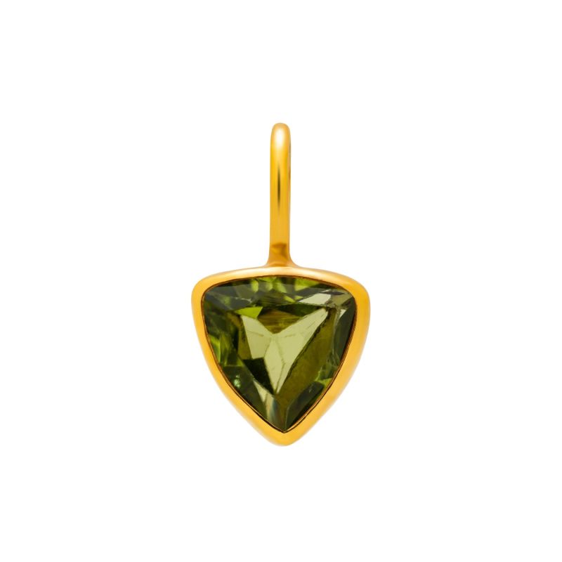 Triangle Peridot Charm image