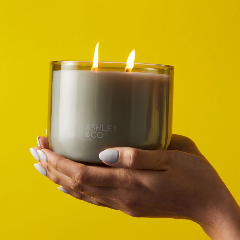 Waxed Perfume XL Two Wick Candle | Blossom & Gilt image