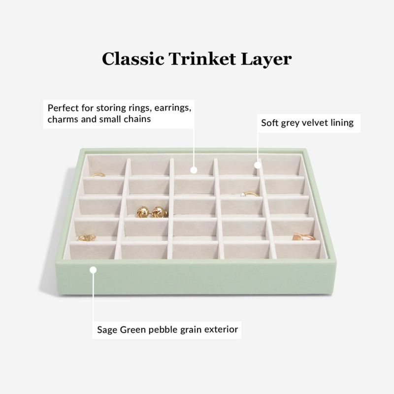 Sage Green Classic Jewellery Box Set Of 4 image