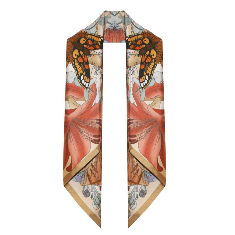 The Lily Bouquet Neckerchief Beige image