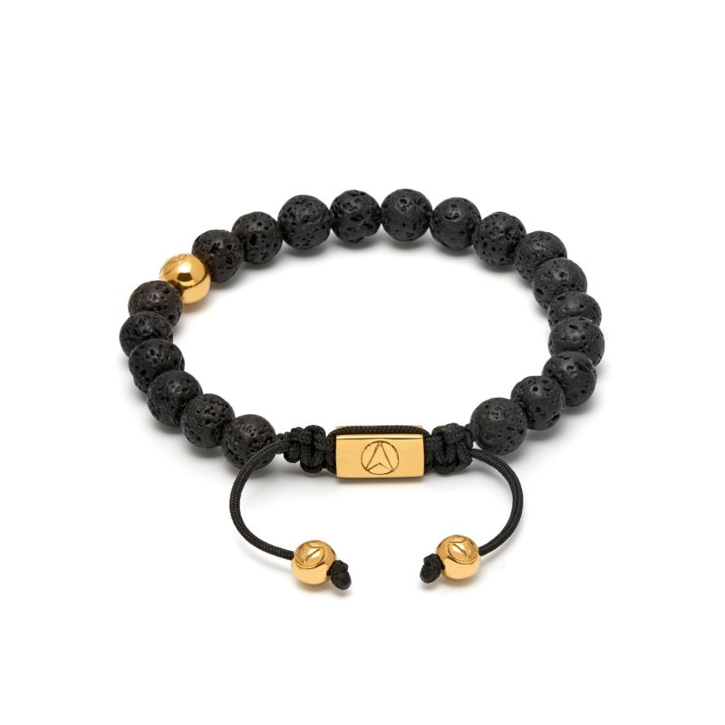 Lavastone Asymmetrical Bracelet / Gold image