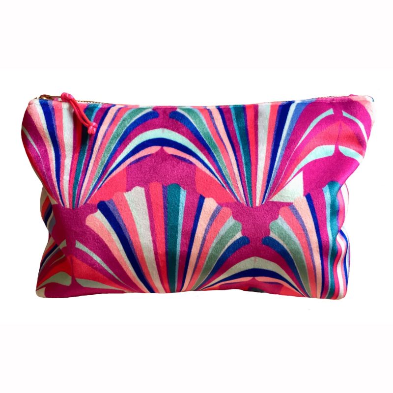 Luxury Velvet Fuschia Cosmetic Bag image