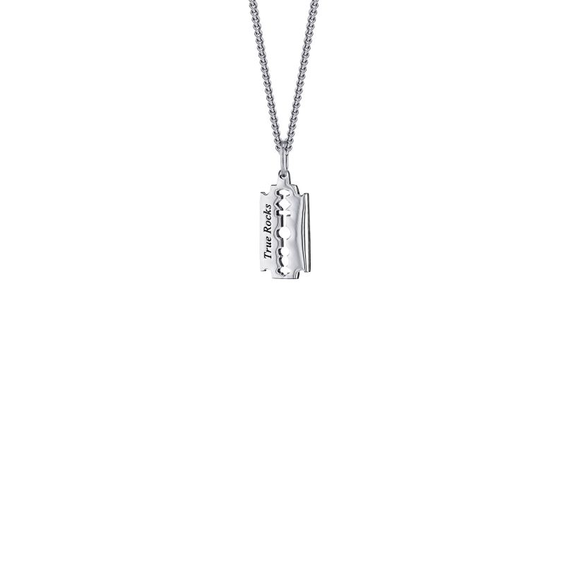 Sterling Silver Razorblade Pendant image