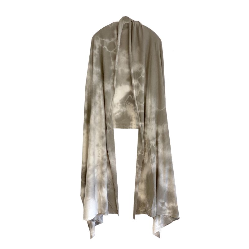 Silk Cashmere Wrap - Storm Tie Dye image