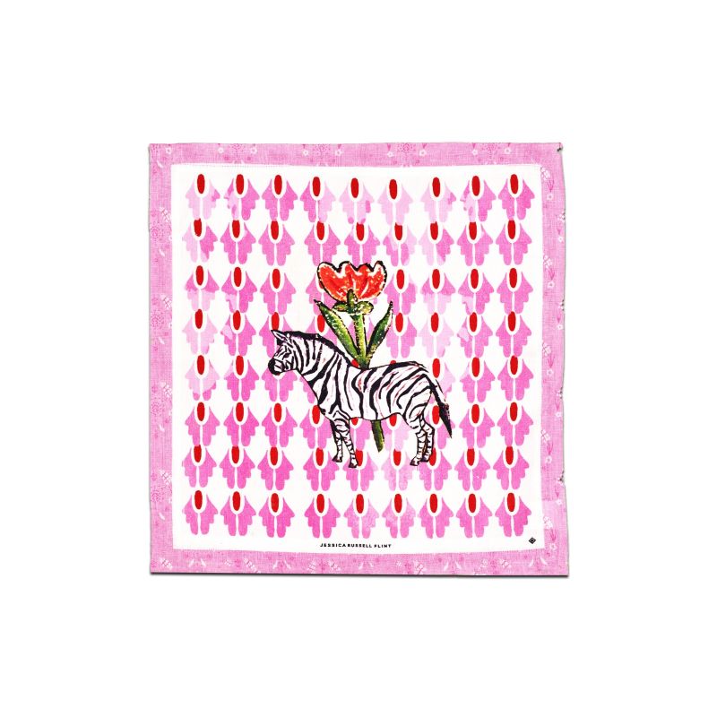 Linen Table Napkin - Zebra image