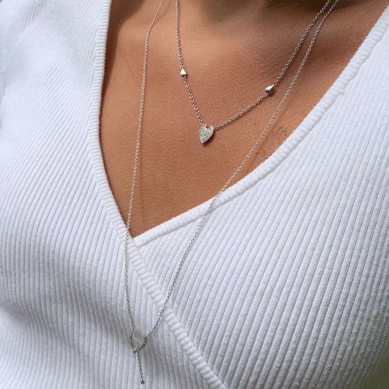 Raindrop Necklace In Sterling Silver image