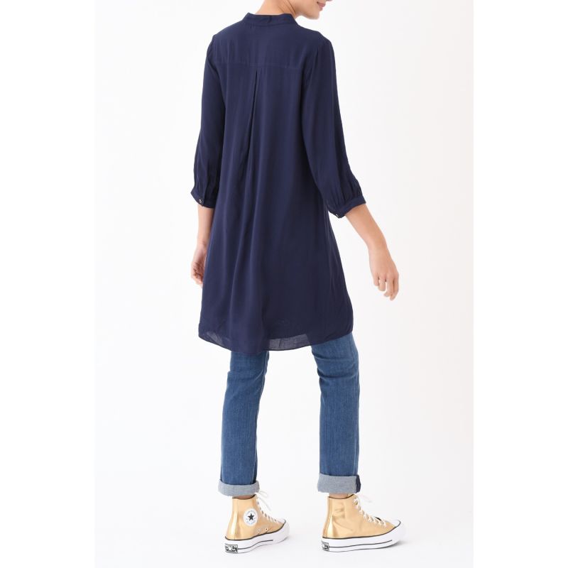 Chloe Dress Navy Rayon image