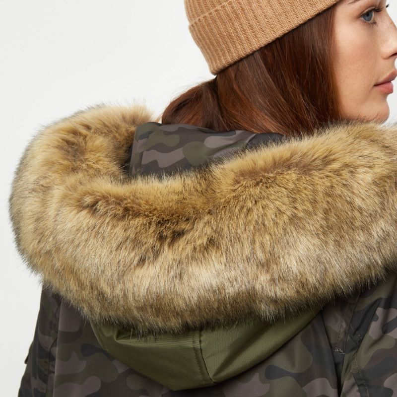 Wanderer Faux Fur Jacket - Camo image