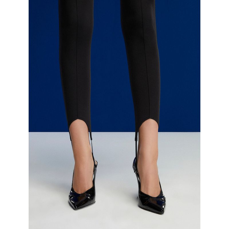 High-Waisted Stirrup Leggings, NOCTURNE