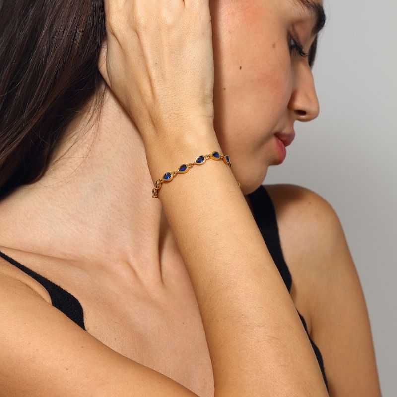 Water Drop Bracelet - Dark Blue image