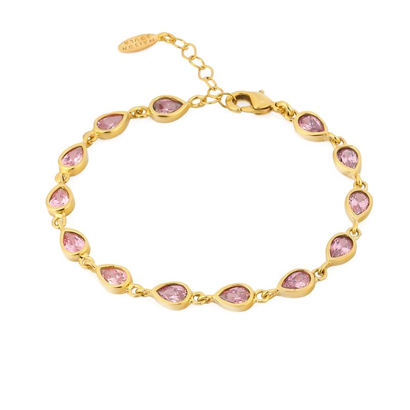 Water Drop Bracelet - Rose Pink image