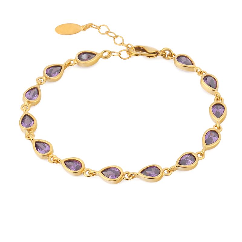 Water Drop Bracelet - Violet image