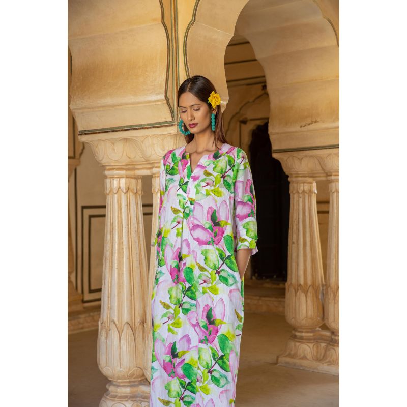 Watermelon Print Linen Maxi Dress NoLoGochic Wolf & Badger