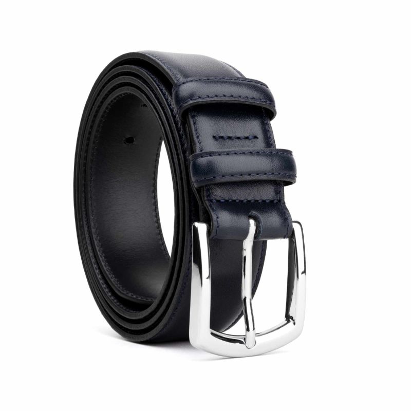 Classic Leather Belt Blue Sandro image