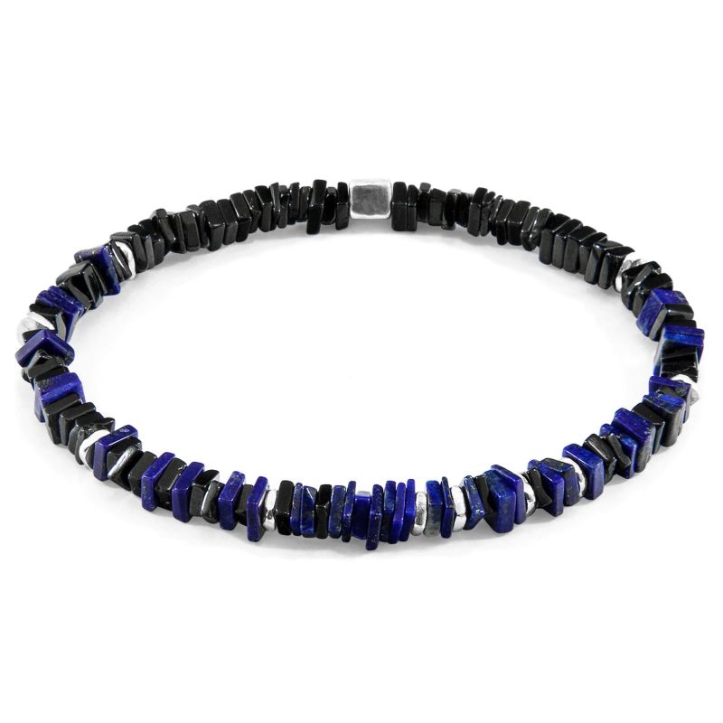 Blue Lapis Lazuli Innot Silver & Stone Bracelet image