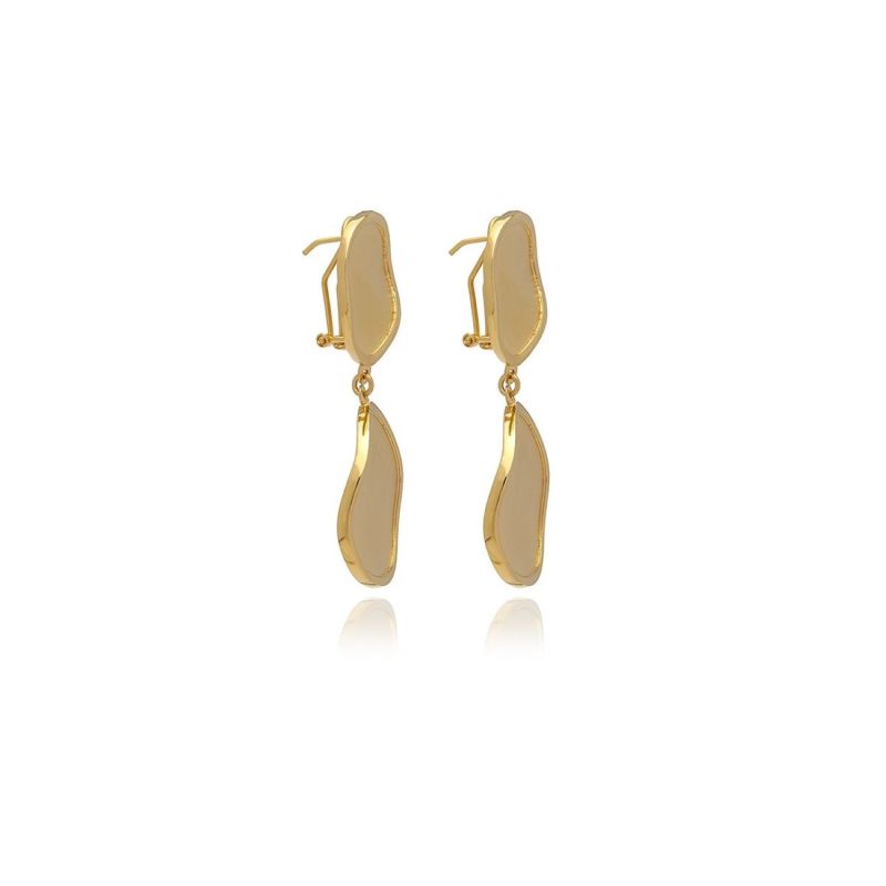 Gold Foil Long Earrings image