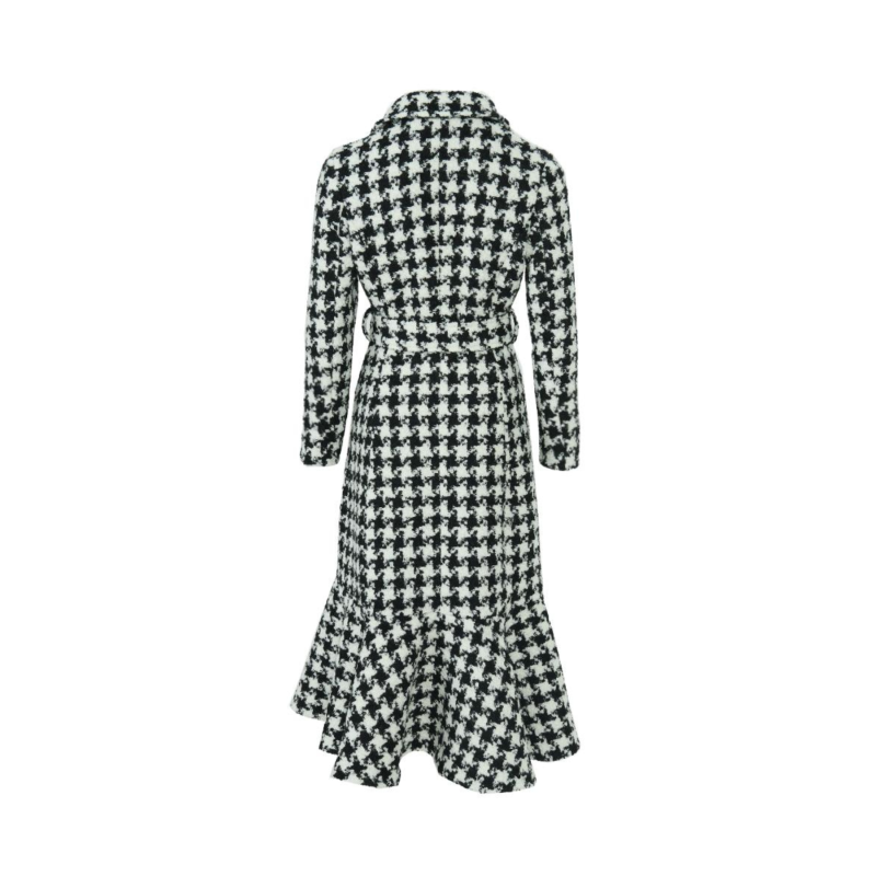 Westminster Cashmere Peplum Coat Houndstooth image