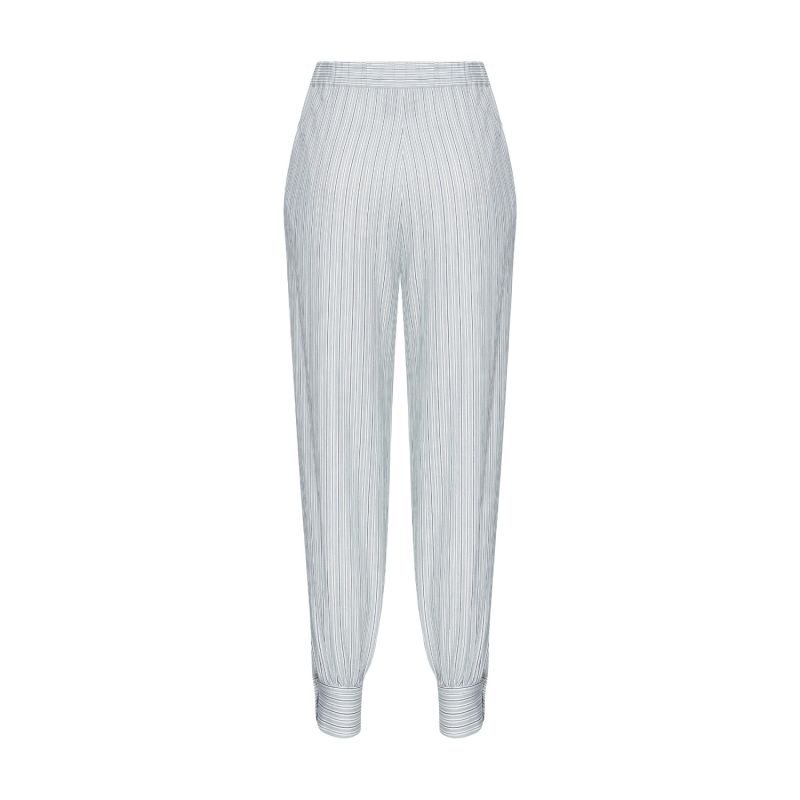 Maith Buttoned Cuffs Cotton Trousers image