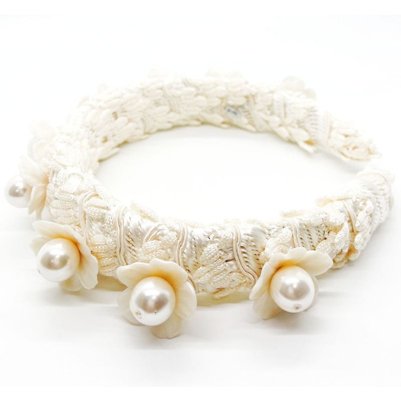 White Bloom Handmade Headband image