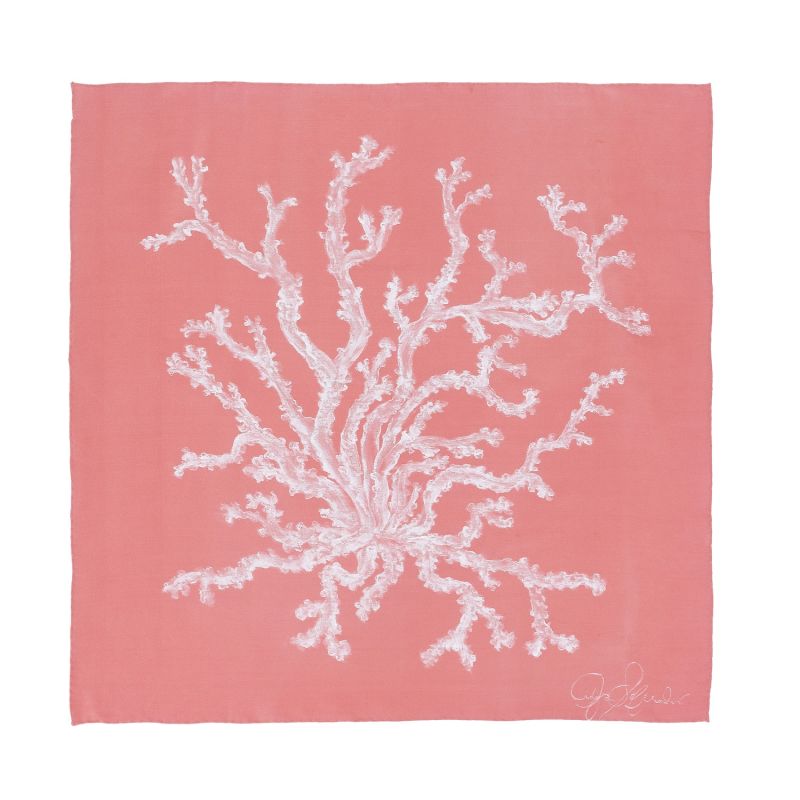 White Coral Reef  Pocket Square image