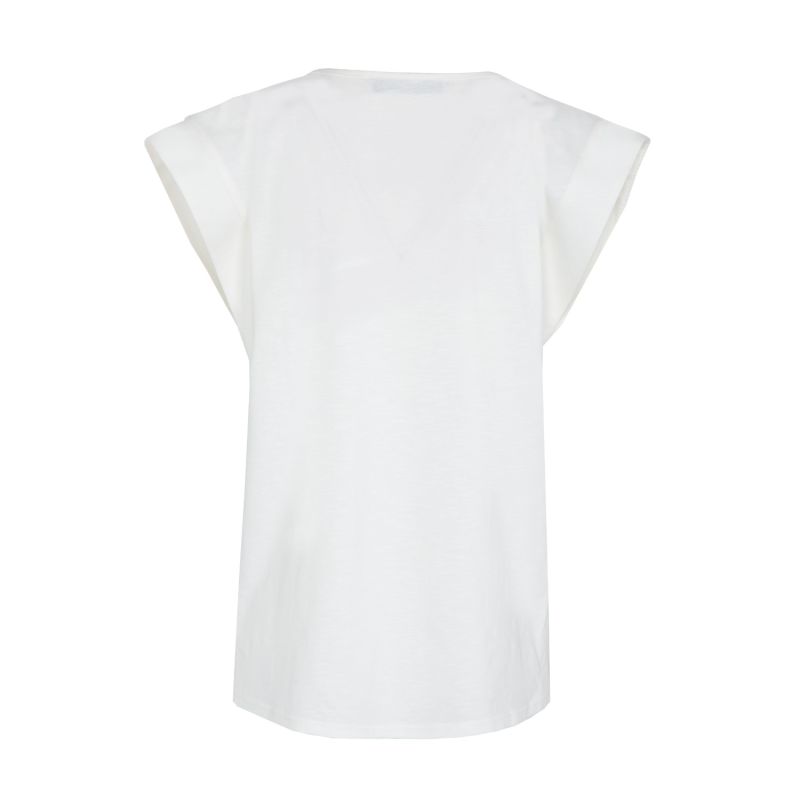 White Cotton T-Shirt Theodora image