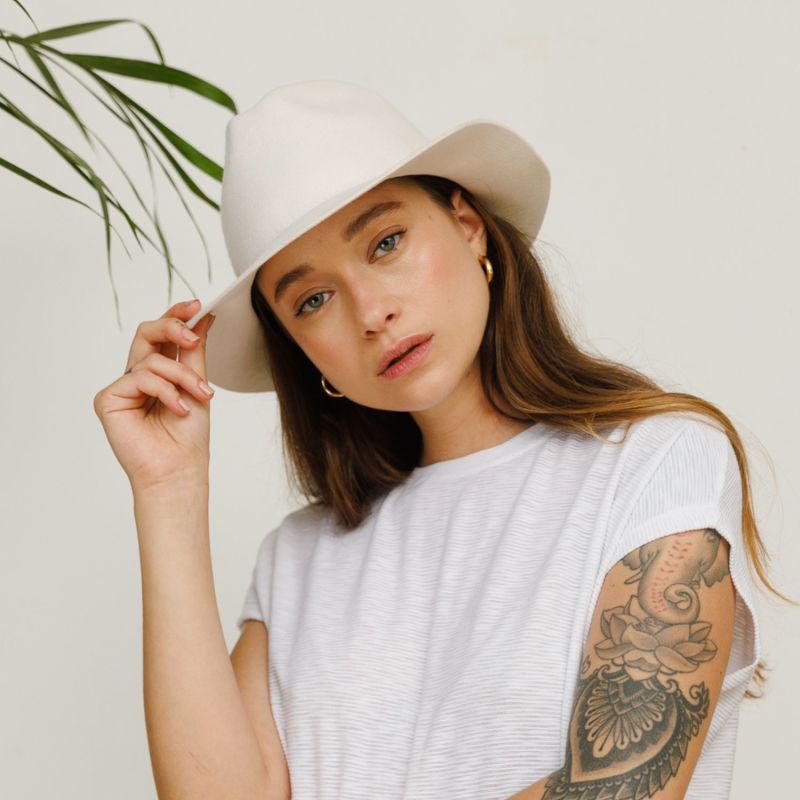 Floppy felt fedora hat sale