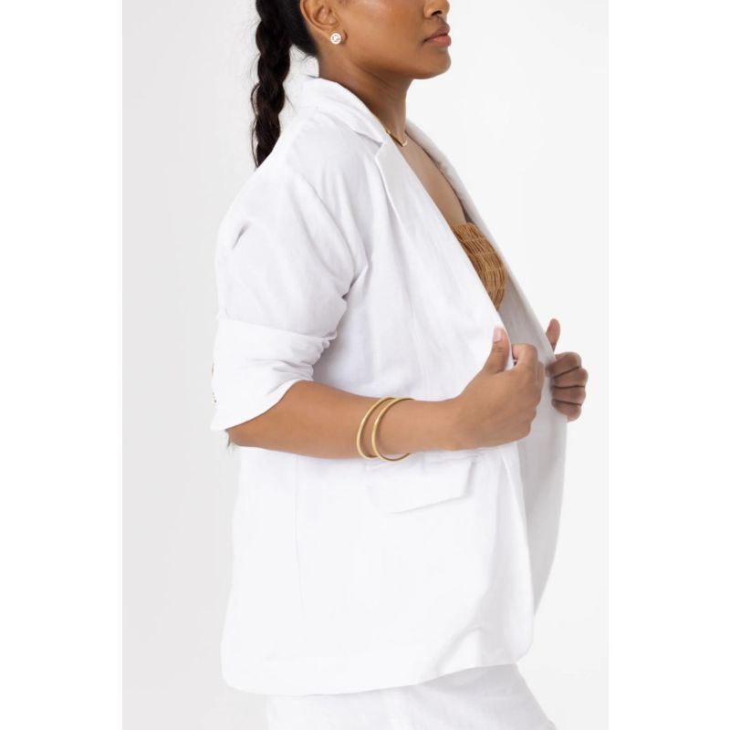 White Linen Blazer image