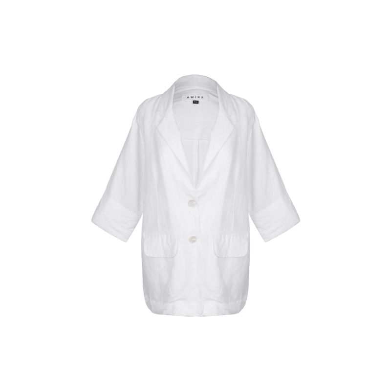 White Linen Blazer image