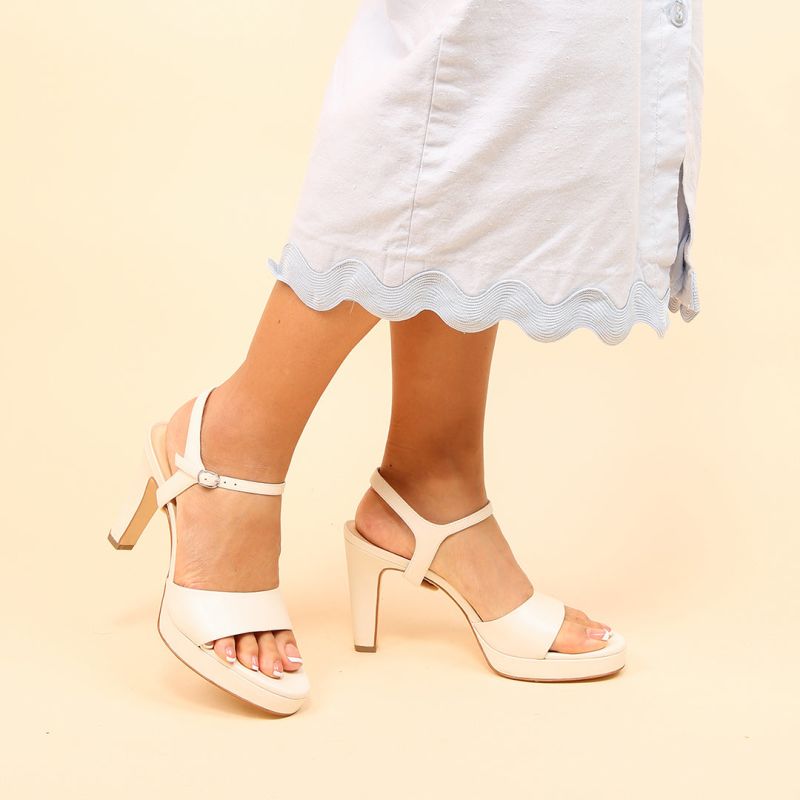 White Lo Platform + Jackie Strap image