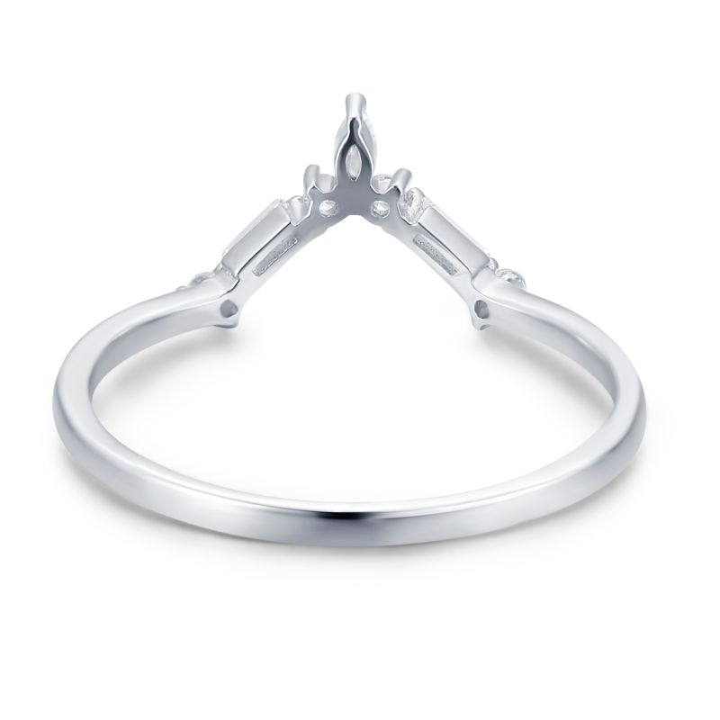 Monte Arc Ring White Gold Vermeil image