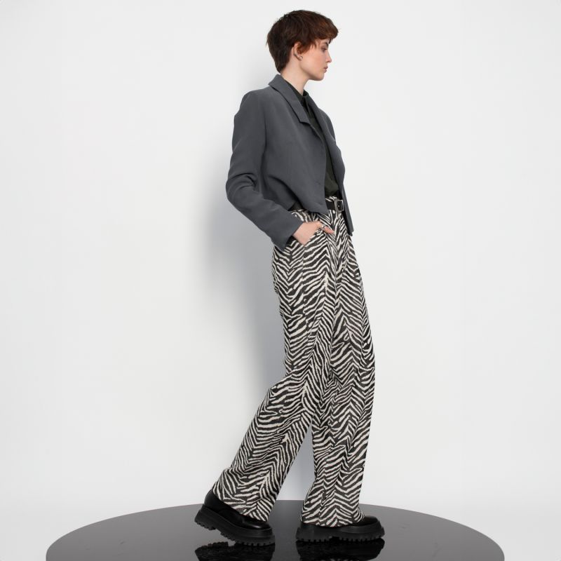 Wide Leg Pleated Pants image