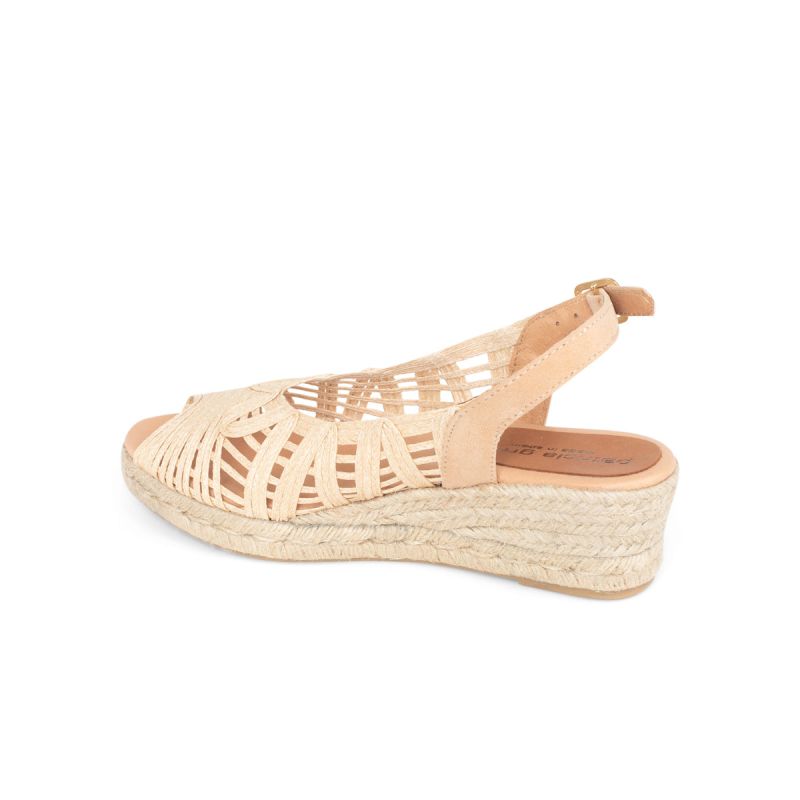 Willow Raffia Peep Toe Espadrille image