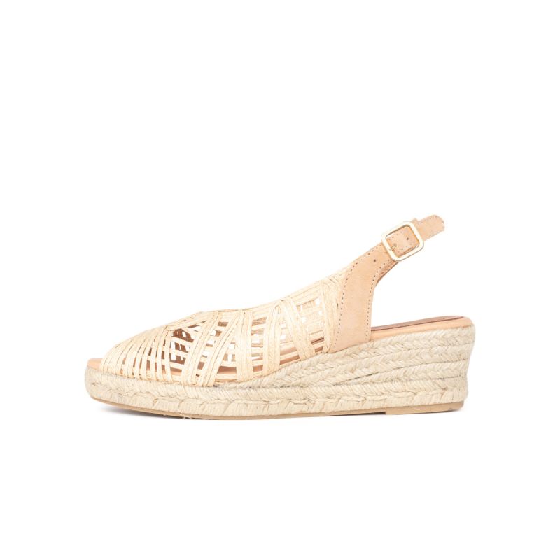 Willow Raffia Peep Toe Espadrille image