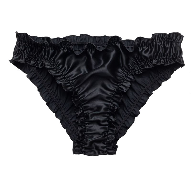 Pamela Silk Briefs In Black image