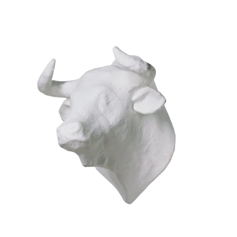 Papier Mache White Wild Bull image