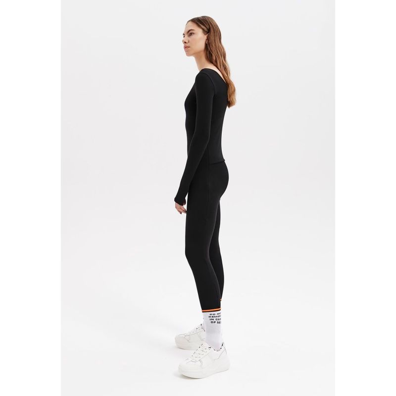 Monoskin Jumpsuit Open - Black image