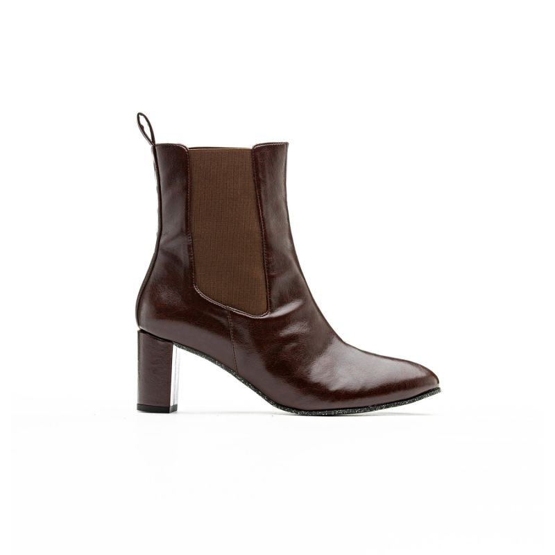 Vegan Ankle Boots Cinema Burgundy image